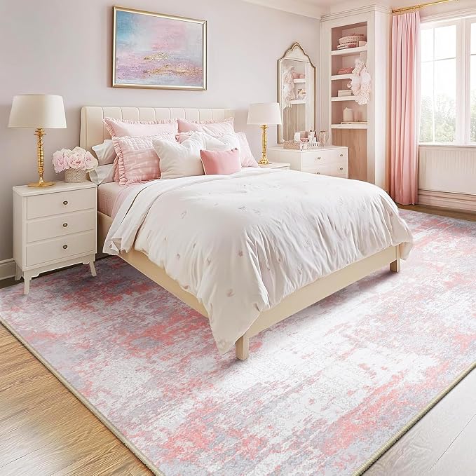 RELEANY Washable 7'x9' Abstract Area Rug by RELEANY