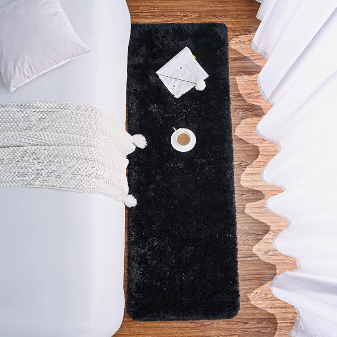 Chicrug Soft Runner Rug for Bedroom Living Room Plush Fluffy Rug 2x10 | Shag - Image 5