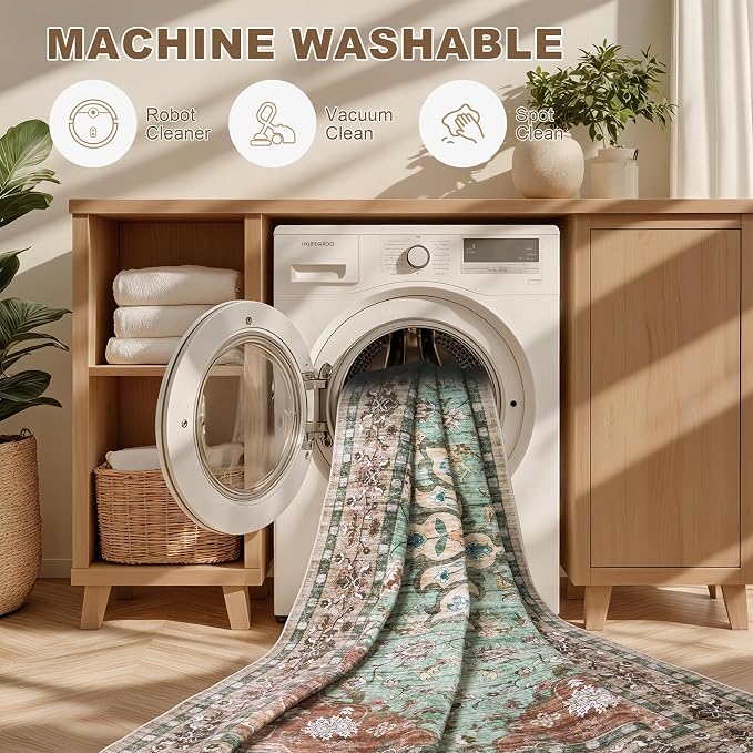 10x12 Area Rugs Living Room: Washable Rug - Image 6