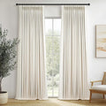 Brich 90 Inches Long Linen Curtains by Topfinel