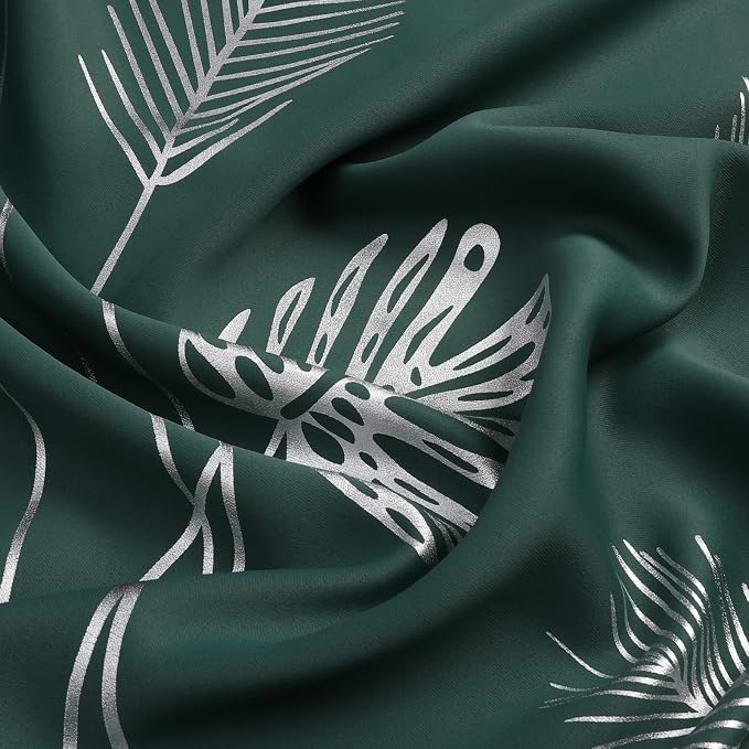 Green Blackout Curtains for Bedroom 84 Inches Long, Thermal Insulated Energy - Image 5
