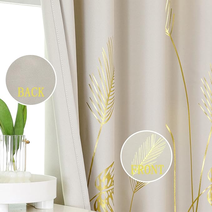 Blackout Curtains 2 Panels Set - Image 3