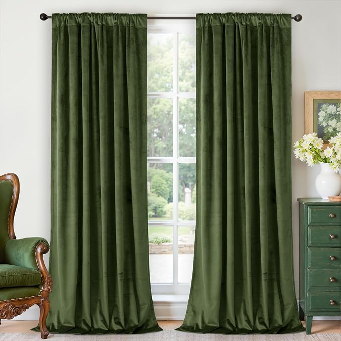 BGment Velvet Blackout Curtains 78 Inches Long - Image 2