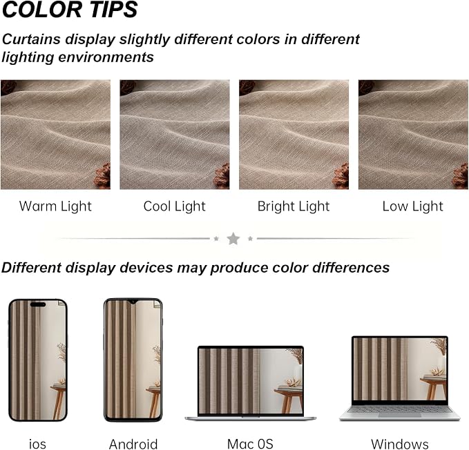 Topfinel 102 Inches Long Linen Blackout Curtains, Floor to Ceiling Pinch - Image 9