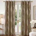 Deconovo Curtains for Living Room, Pattern Blackout Curtains 54 Inches Long | by Deconovo
