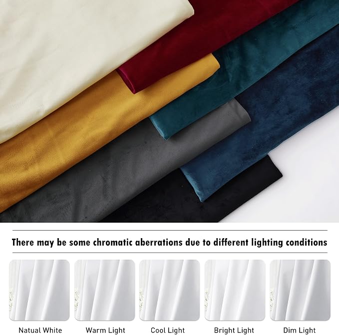 RYB HOME Velvet Curtains 90 inches - Image 7
