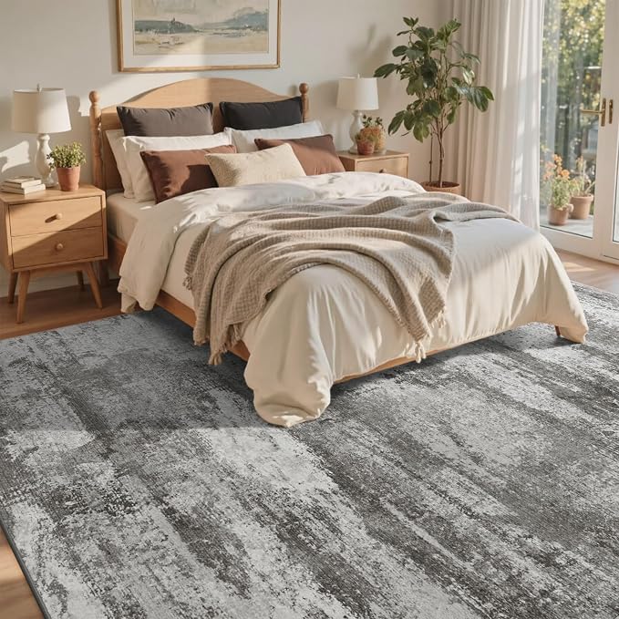 5x7 Ft Abstract Area Rugs for Living Room, Soft Non-Slip Modern Washable Rugs - Image 4