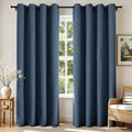 Joydeco Blackout Curtains 84 Inches Long 2 Panels Burg, Room Darkening Curtains by JOYDECO