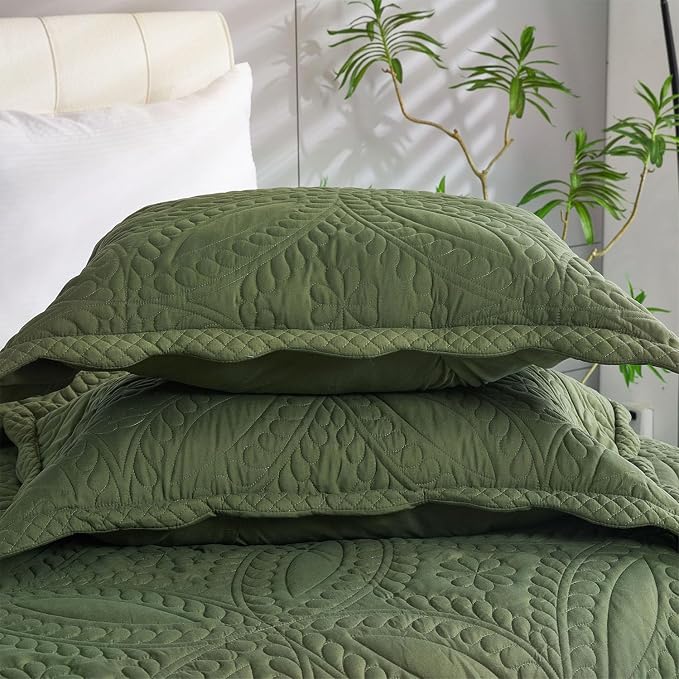 Cmfshape Oversize King Bedspread 120"x120", 3 Piece California King Quilt Set - Image 8