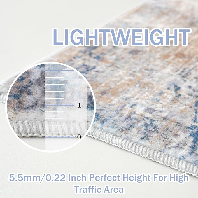 Abstract Area Rugs 8x10 Ft Washable Large Rugs - Image 6