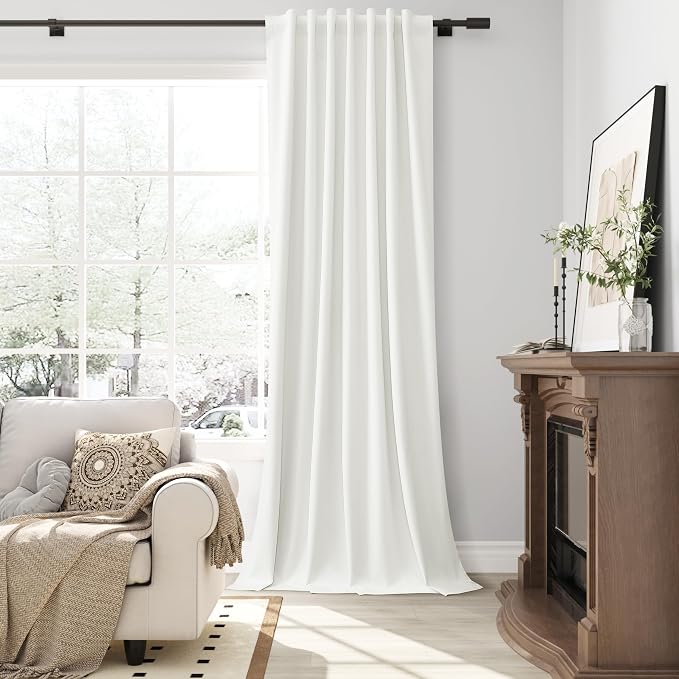 Ivory Linen 100% Blackout Curtains - Image 6