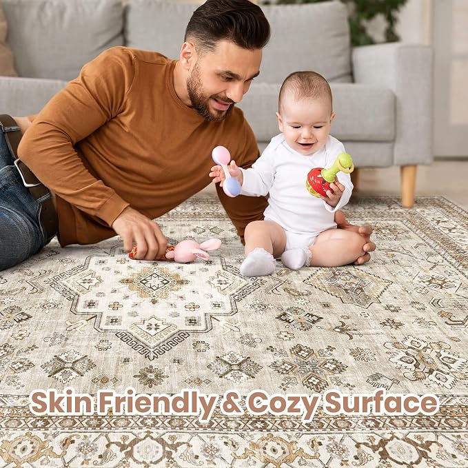 cotiled 5x7 Area Rug for Living Room, Traditional, Dining Room, and Home Office - Image 4