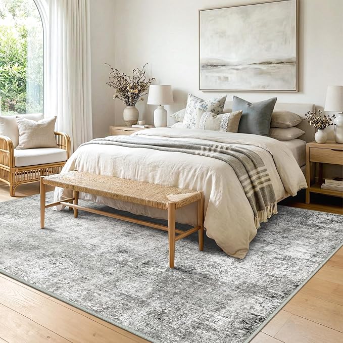 RELEANY Washable 8'x10' Abstract Area Rug - Image 2