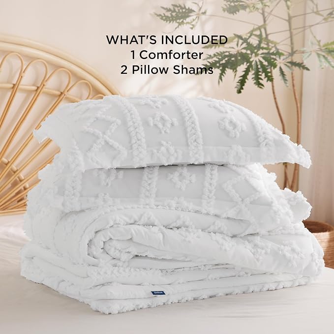 Bedsure Tufted Boho Comforter Set Full Size - Image 8