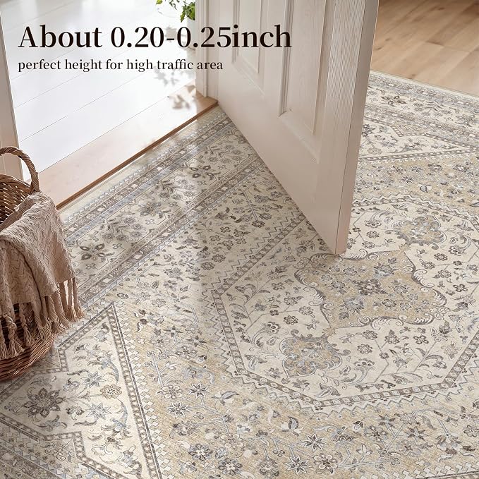 6x6 Square Washable Area Rug - Image 7