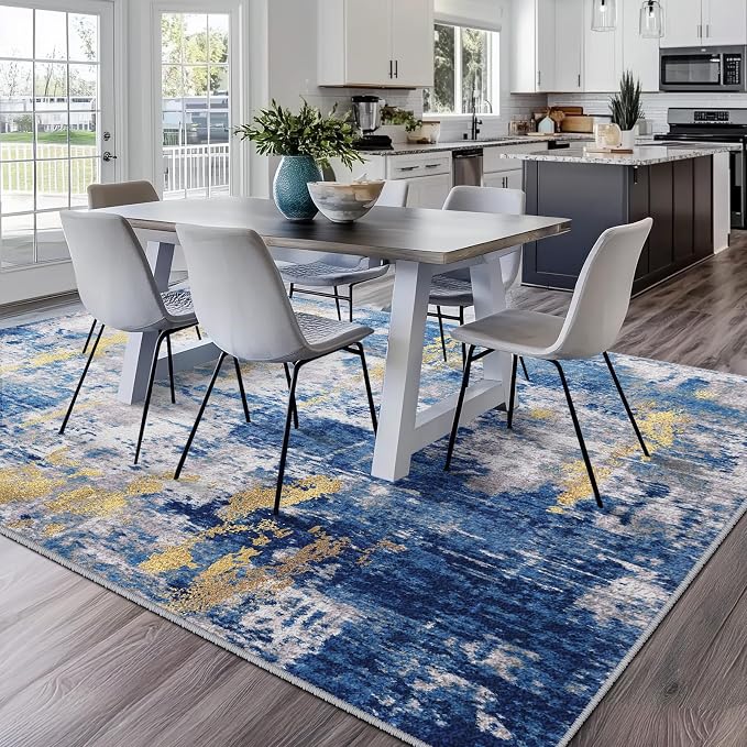 RELEANY Washable 6'x9' Abstract Area Rug - Image 4