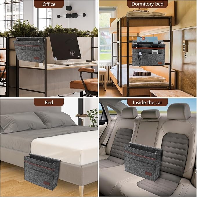 Bedside Caddy, Sofa Caddy, Storage Organizer Pocket - Image 6