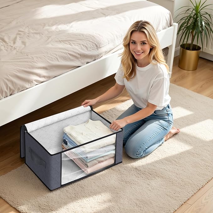 35L Closet Organizers, Foldable Under Bed Storage Containers | Storage Bags - Image 5