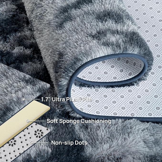 Deerhoo 2x6 Runners Rug for Hallway, Washable Soft Fluffy Carpet, Non-Slip - Image 7