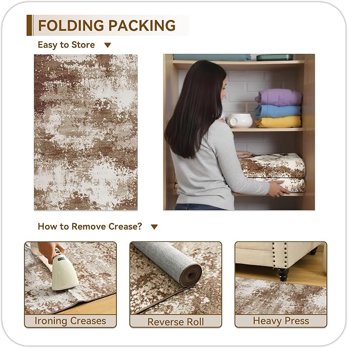 Brown Entryway Rug 2x3 Washable Welcome Door Mat Indoor 24x36 | Small Throw Rugs - Image 8