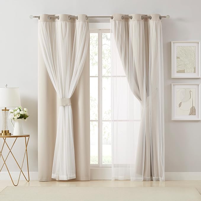 Bujasso Beige 80% Blackout Curtains - Image 6