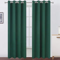 Dark Green Thermal Blackout Curtains/52 x 95 Inch/Set of 2 Panels Room by Lemomo