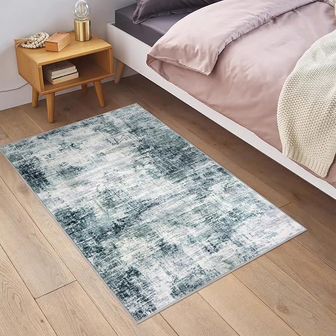 Small Abstract Area Rug 2x3 Ft Entryway Rugs Washable Door Mat Indoor Entrance - Image 3