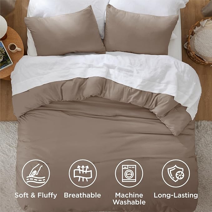 Bedsure King Comforter Set, 3 Pieces GentleSoft™ Bed Set, 1 Lightweight - Image 4