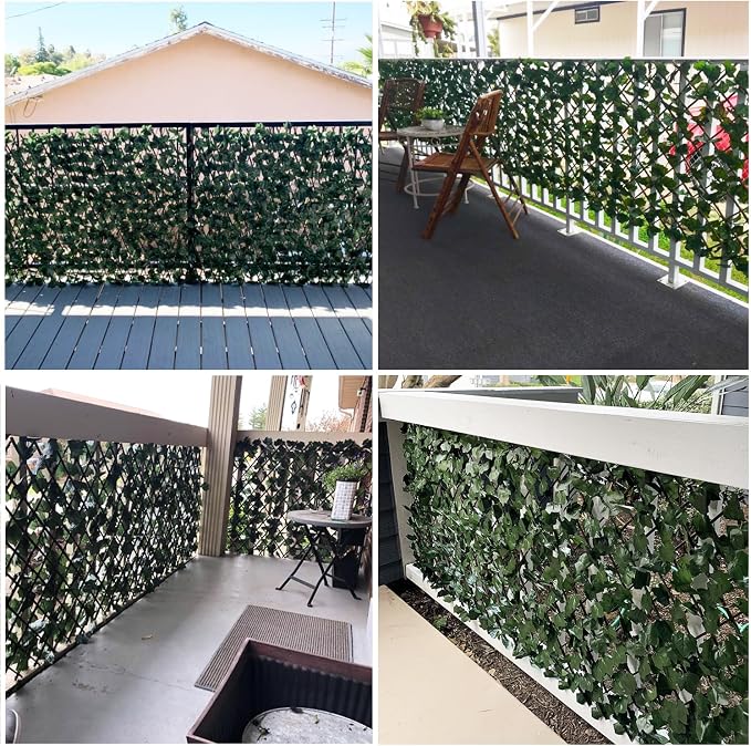 Expandable Faux Ivy Fence Privacy Screen - Image 4