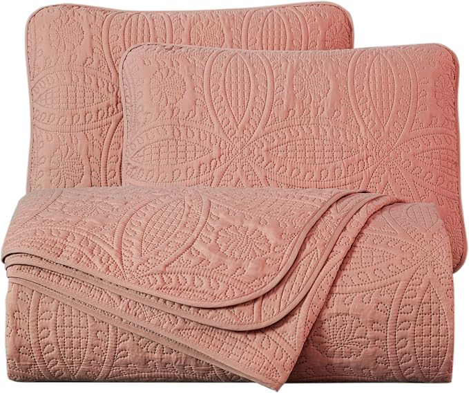 Chezmoi Collection Austin 3-piece Oversized Bedspread Coverlet Set | Oversized - Image 9