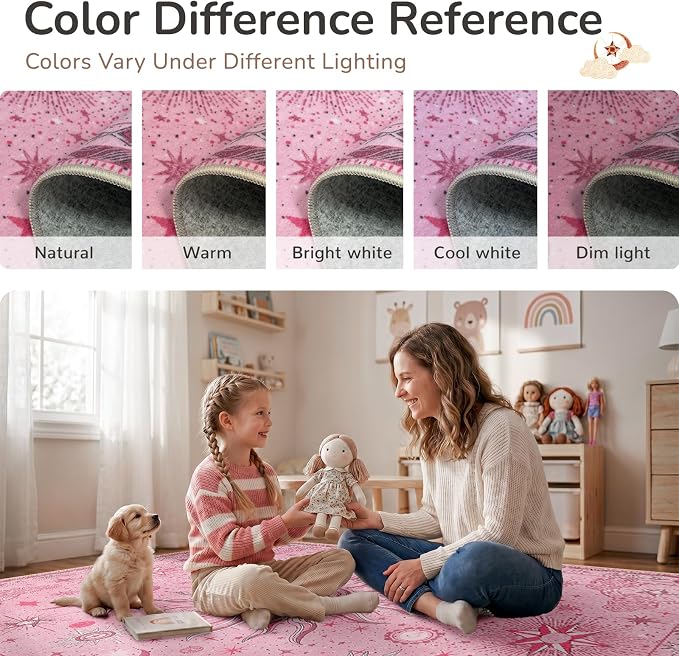 Vacuum-Friendly, 5x7 Washable Area Rug - Image 7