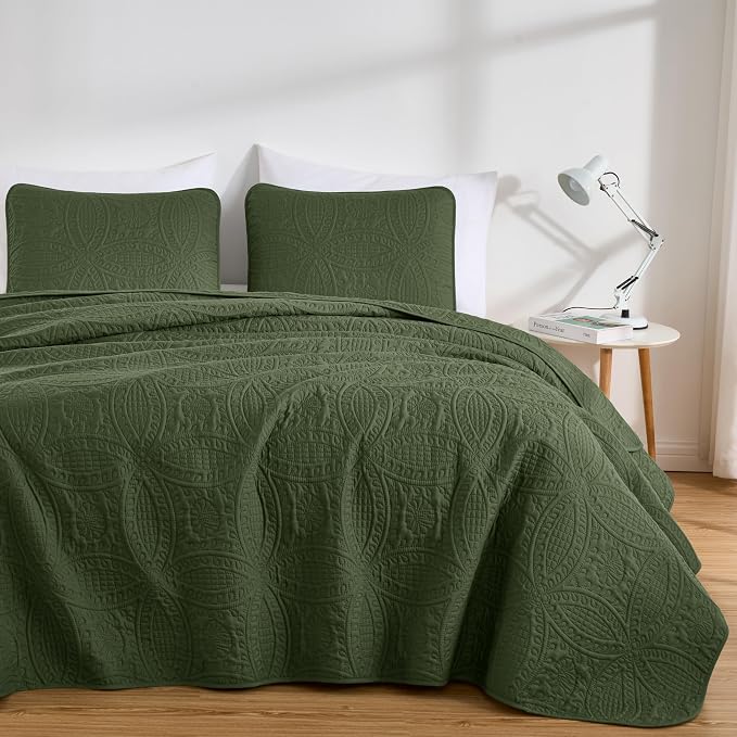 Chezmoi Collection Austin King Oversized Bedspread Set, 3-Piece Pinsonic - Image 2