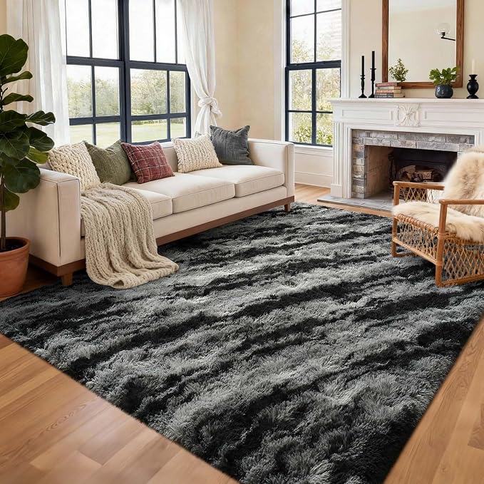 8x10 Ft Extra Large Shag Rugs for Living Room, Ultra Soft Fluffy Furry Area - Image 3