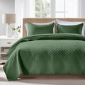 FLYMME Queen Quilt Bedding Set Olive Green Lightweight Bedspreads Full Size by FLYMME