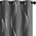 Deconovo Curtains for Living Room, Pattern Blackout Curtains 72 Inches Long | by Unknown