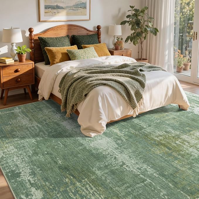 4x6 Ft Area Rugs for Living Room, Soft Non-Slip Washable Rugs Modern Abstract - Image 4