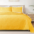 Exclusivo Mezcla Full Queen Quilt Set, Bright Yellow | Lightweight Soft by ExclusivoMezcla