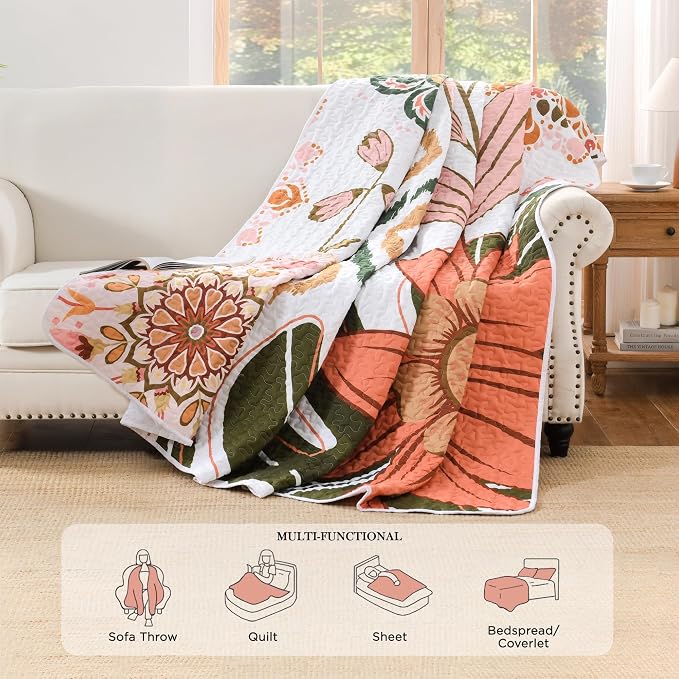 Quilt King Size, Reversible Polyester Coverlet Set - Image 4