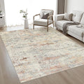 5x7 Area Rug Living Room: Modern Washable Indoor Soft Carpet Taupe | by FXRHLP
