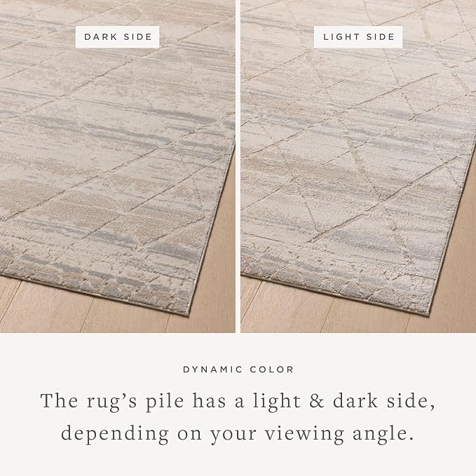 Loloi Amber Lewis Monty Ivory/Natural 6'-7" x 9'-3" Area Rug | MOT-02 Approx. - Image 4