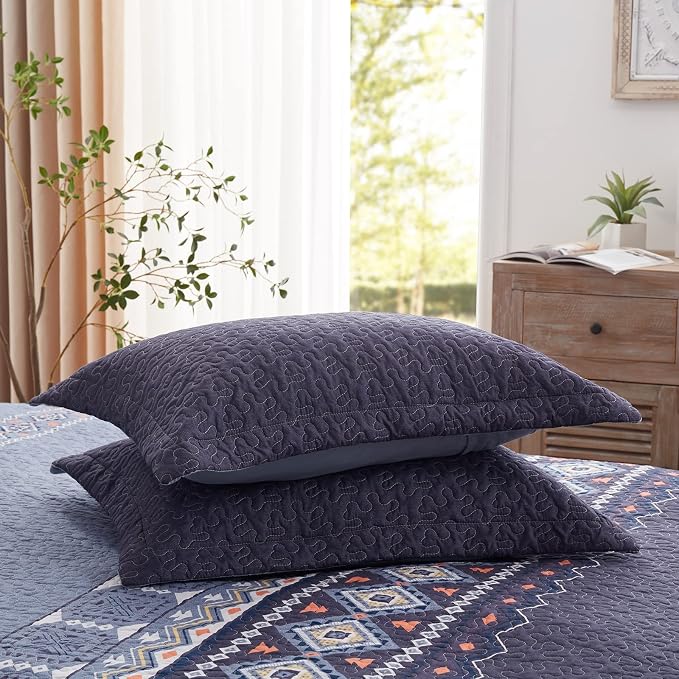 Quilt Set Full/Queen Size 3 Piece Bedspread Coverlet Lightweight Comforter - Image 7