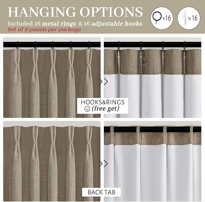 Memory Trained Pinch Pleated Blackout 78 Inch Curtains - Image 8