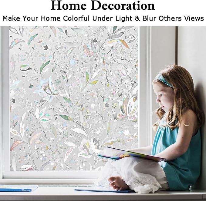 Kromapolis Privacy Window Film, Stained Glass Decorative, 23.6″ x 157.4″ | - Image 4