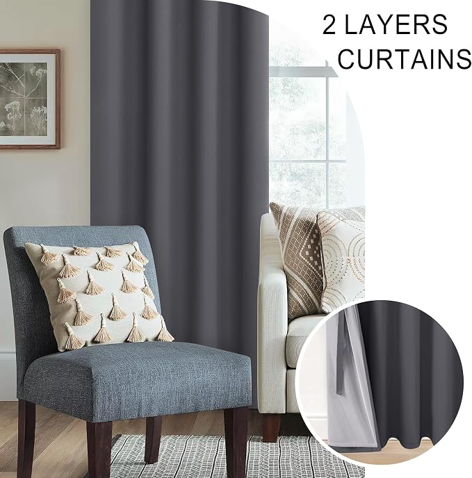 XWZO Extra Wide Full Blackout Curtain - Image 5