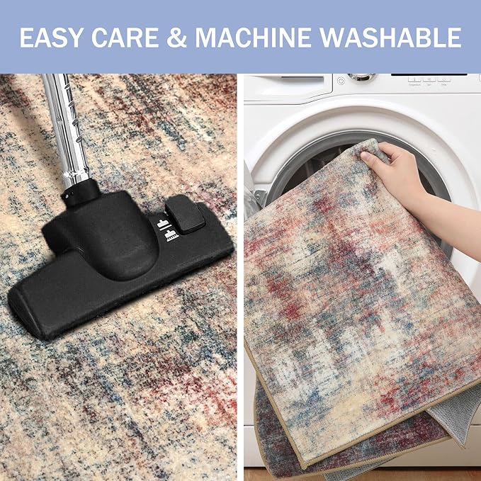 Small Abstract Area Rug 2x3 Ft Entryway Rugs Washable Door Mat Indoor Entrance - Image 4