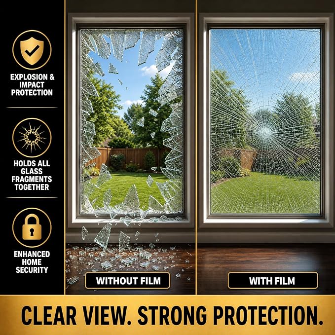 One Way Privacy Window Film Heat Control Mirror Tint 23.6Inx6.5Ft | Window Tint - Image 7