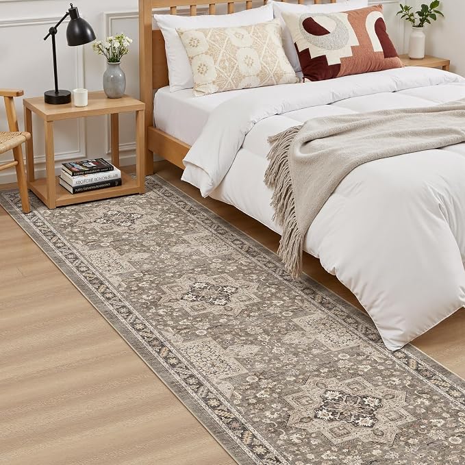 cotiled 2x8 Hallway Runner Rug for Entryway, Non-Slip Vintage, and Laundry Room - Image 3