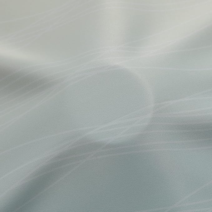 Aqua and Beige Ombre Blackout Bedroom Curtains 108 Inches | Thermal Insulated - Image 8