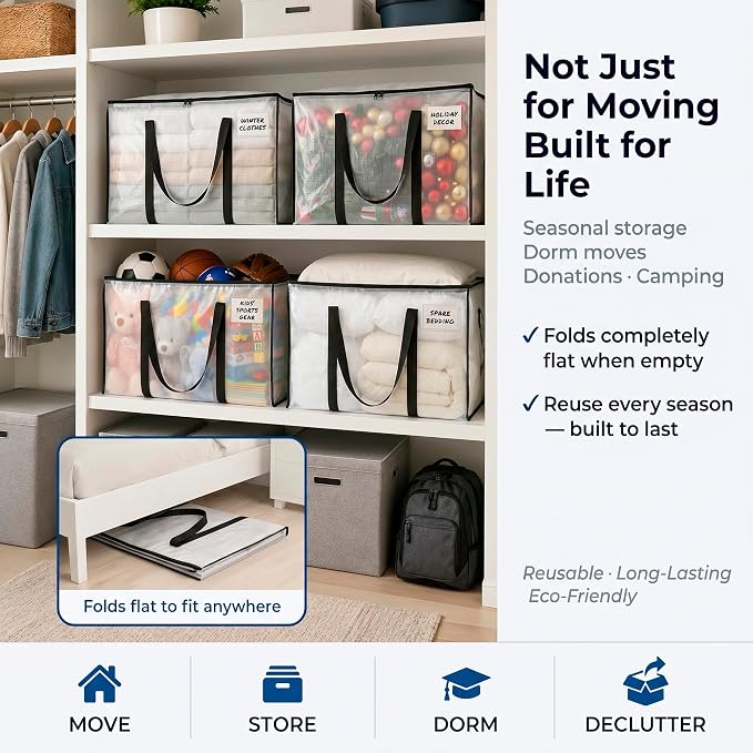 ClearSpace Heavy Duty Moving Bags or Storage Bins - Image 9