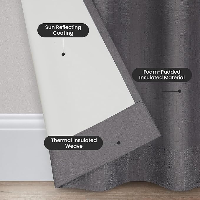 Eclipse Kendall Blackout Rod Pocket Curtain - Image 6